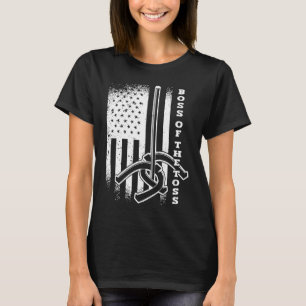 Chef des Wurfens Hufeisenwerfen Amerikanisch USA F T-Shirt