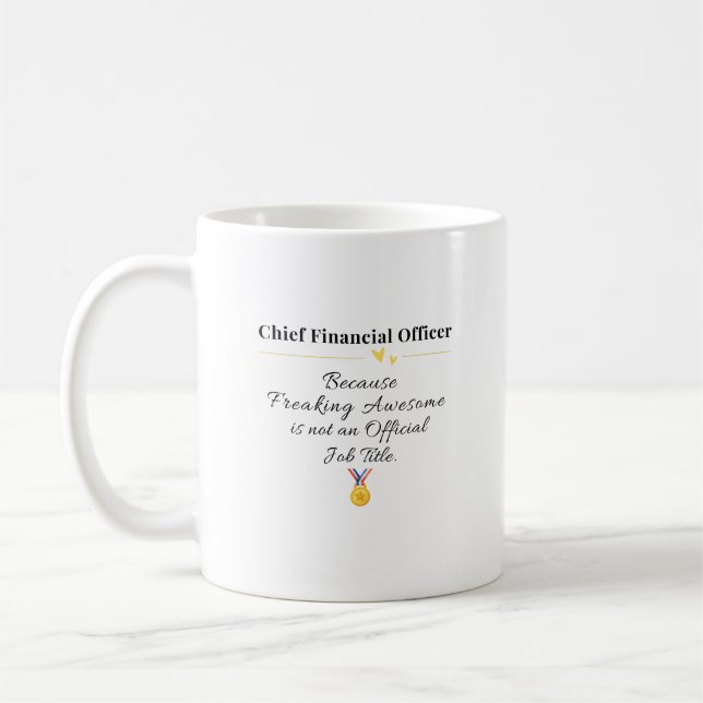 Chef für Finanzen Kaffeetasse (Links)