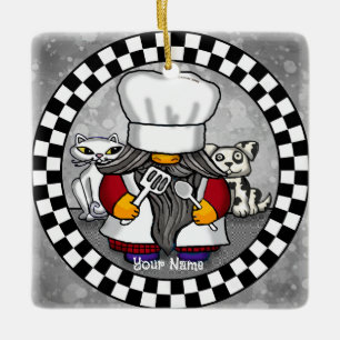 Chef-Gnom  Keramikornament