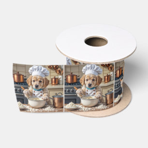 Chef Golden Retriever Welpe Backen Satinband