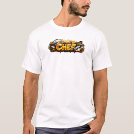 Chef Graffiti Cooking Street Design T-Shirt