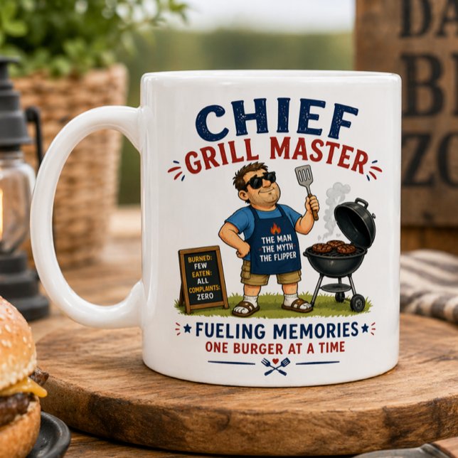 Chef-Grillmeister Kaffeetasse (Von Creator hochgeladen)