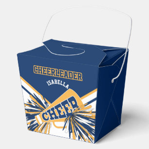 Chef in Blau, Weiß und Gold Geschenkschachtel