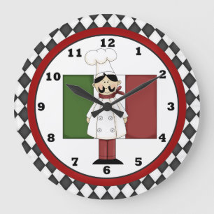 Chef italien Horloge 6