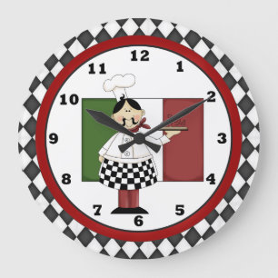 Chef italien horloge 8