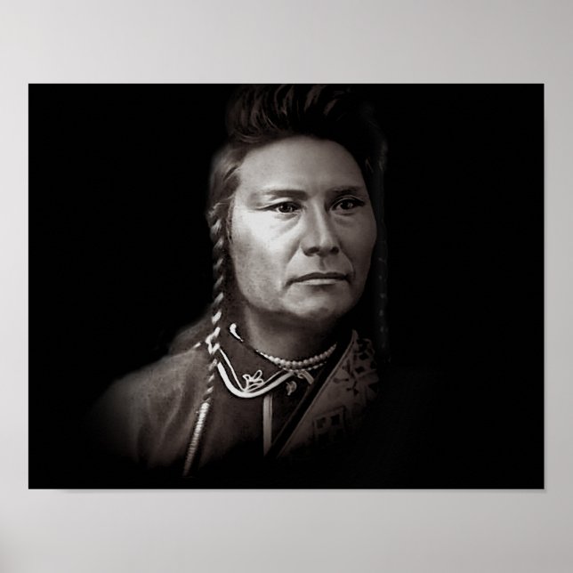 Chef Joseph des Amerikanischen Ureinwohners von Ne Poster (Vorne)