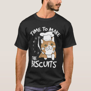 Chef Katze   Zeit zum Backen von Keksen  1 T-Shirt