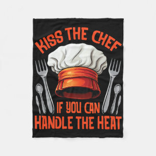 Chef Kiss Koch Enthusiast Grillen Räuchern  Fleecedecke