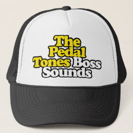 Chef klingt Hut mit schwarzer Kontur Truckerkappe