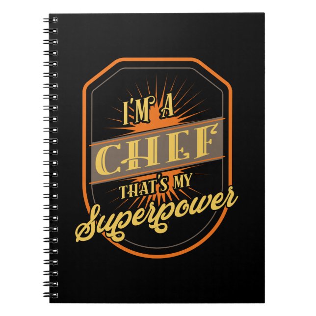 Chef kocht notizblock (Vorderseite)