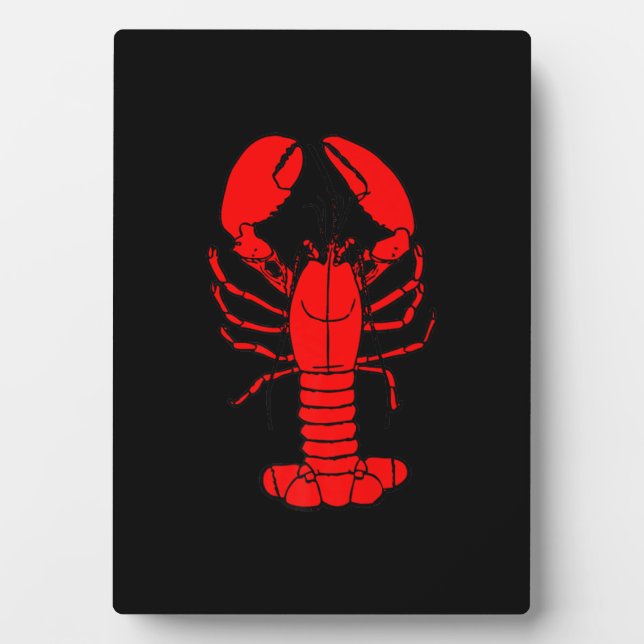 Chef & lobster | Cartoon lobster Lovers Gift Fotoplatte (Vorderseite)