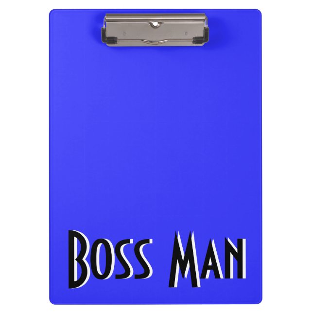 Chef-Mann-Blau-Klemmbrett Klemmbrett (Vorderseite)