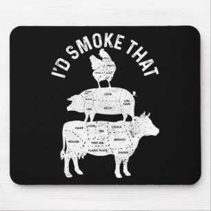 Chef Metzger Bbq Ich Würde Dieses Schweinefleisch  Mousepad