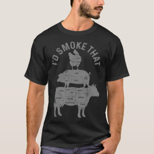 Chef Metzger Bbq Ich Würde Dieses Schweinefleisch  T-Shirt