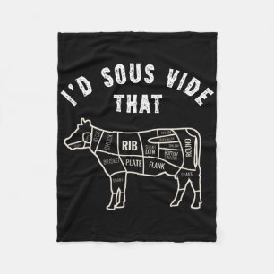 Chef Metzger Koch Bbq Ich würde dieses Rindfleisch Fleecedecke