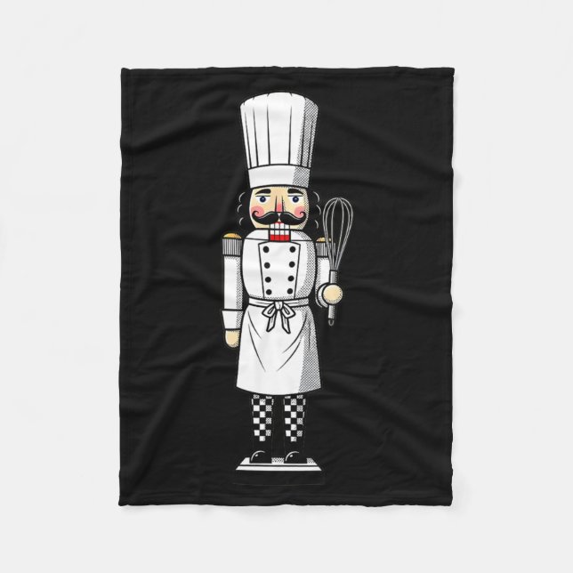 Chef Nutcracker Cook Hat Xmas  Fleecedecke (Vorderseite)