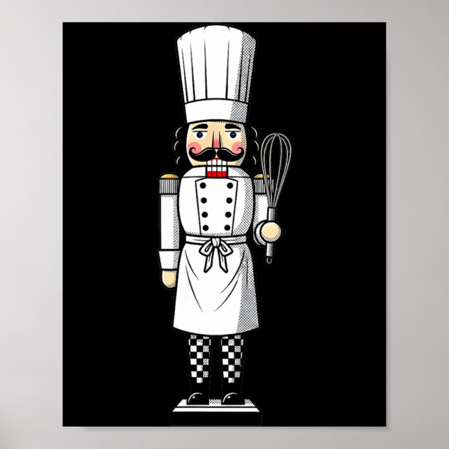 Chef Nutcracker Cook Hat Xmas  Poster (Vorne)