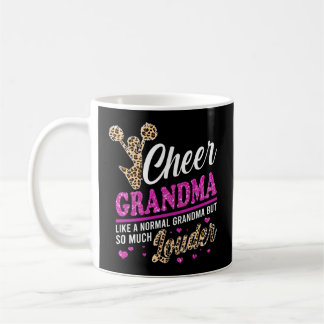 Chef Oma Größte Fan Leopard Print und Pom Po Kaffeetasse