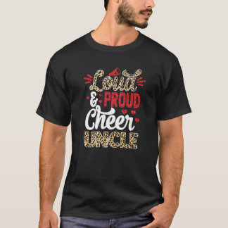 Chef Onkel Größte Lüfterleopard Print und Pom Pom T-Shirt