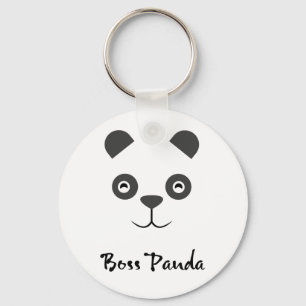 Chef-Panda-Knopf Schlüsselanhänger