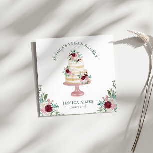 Chef pâtisserie boulangerie Floral Cake Carte de v