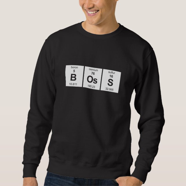 Chef-Periodensystem Sweatshirt (Vorderseite)