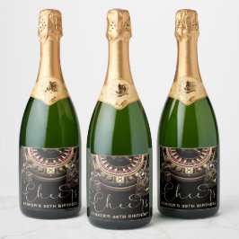 Chef Personalisiert Game Night Party Black Gold