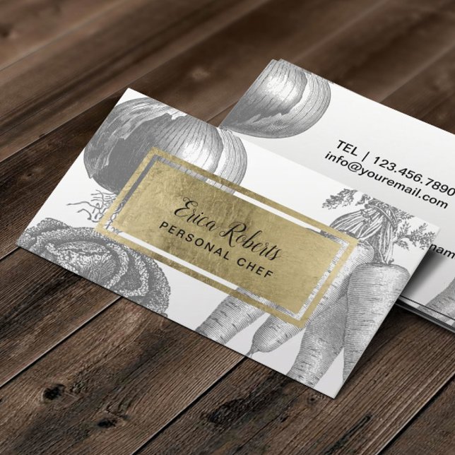 Chef personnel Gold Étiquette Vintages légumes (Créateur téléchargé)