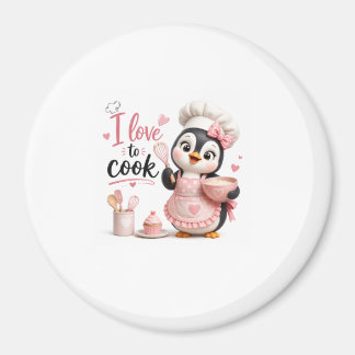 Chef Pinguin Kühlschrankmagnet