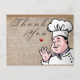 Chef Postkarte