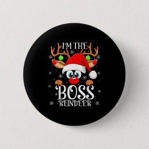 Chef-Rentier Weihnachtsfamilie Passende Gruppe Lus Button