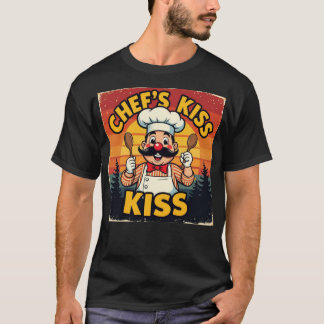Chef’s Kiss Lustiger Retro-Cartoon-Chef  T-Shirt