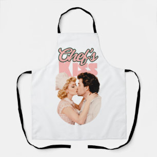 Chef’s Kiss Retro-Illustration Hübsche Hausfrau Schürze
