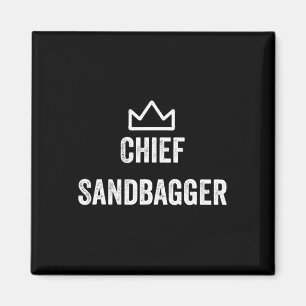Chef Sandbagger Geschenk für Golf Meme Bjj Schach  Magnet