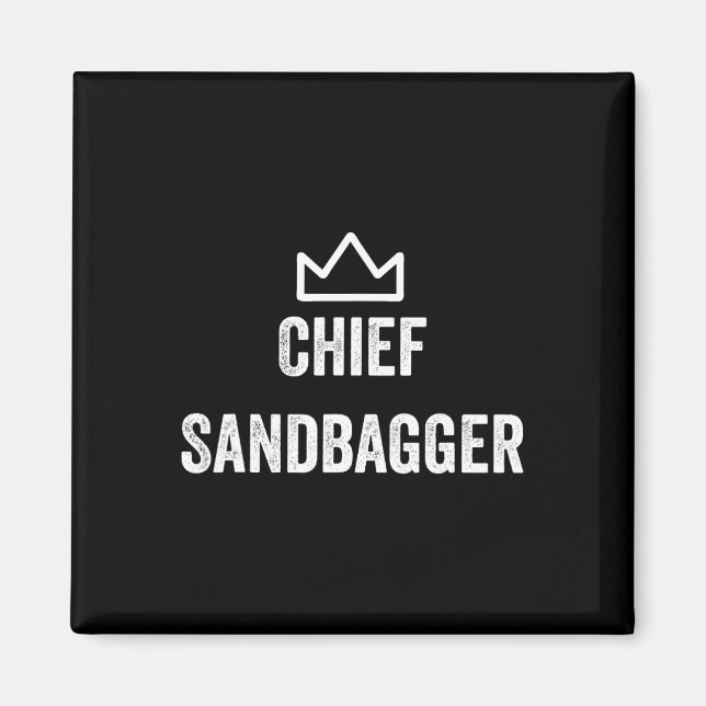 Chef Sandbagger Geschenk für Golf Meme Bjj Schach  Magnet (Vorne)
