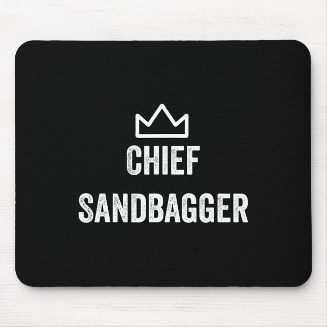 Chef Sandbagger Geschenk für Golf Meme Bjj Schach  Mousepad (Vorne)