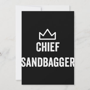 Chef Sandbagger Golf Meme Bjj Schach Sandsack Dankeskarte