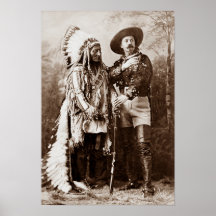 Chef sitzend Bull und Buffalo Bill Circa 1885