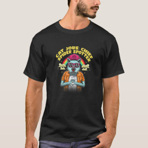Chef Spinne Spotter Katze Humor Kätzchen Katzenm T-Shirt
