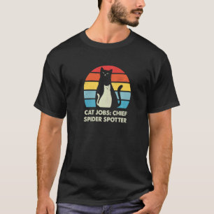 Chef Spinnen Spotter Katzen Humor Kätzchen Katzenm T-Shirt