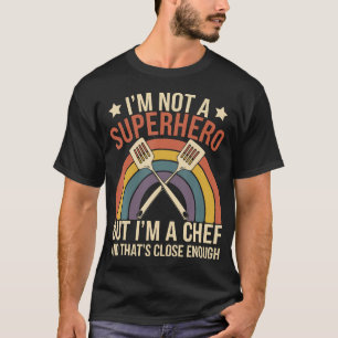 Chef Superheld Lustiger Chef T-Shirt