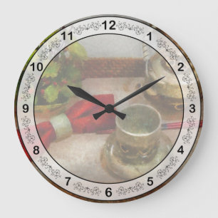 Chef - Tee - Formelle Teezeremonie Große Wanduhr