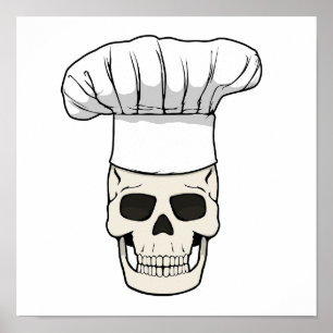 CHEF TOTENKOPF Jolly Roger Downloadbare PNG-Grafik Poster