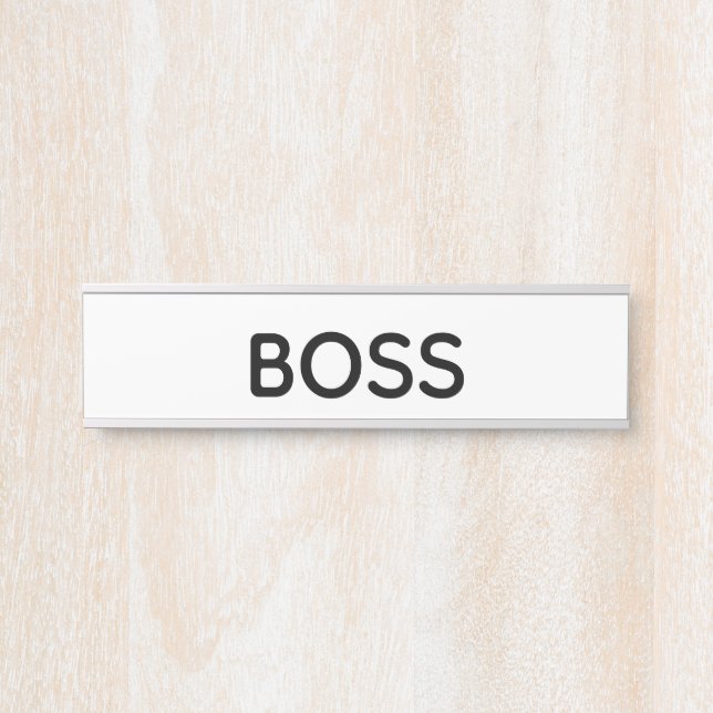 "Chef-" Tür-Namensschild Türschild (Vorderseite )