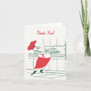 Chef vintage du Père Noël, Merci