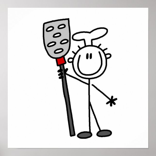 Chef With Spatula Poster (Vorne)