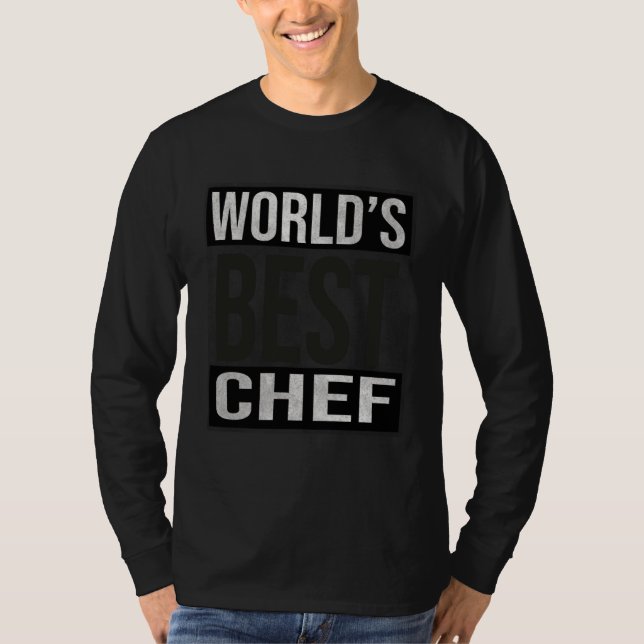 Chef World s Best Chef Merch T-Shirt (Vorderseite)