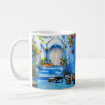 Chefchaouen Blue City Marokko Malerei Bohemisch