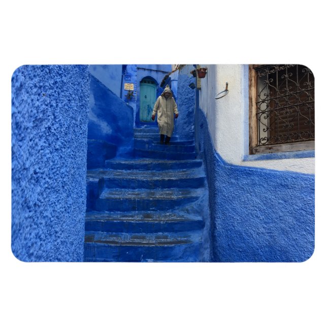Chefchaouen - die blaue Stadt Marokkos Magnet (Horizontal)