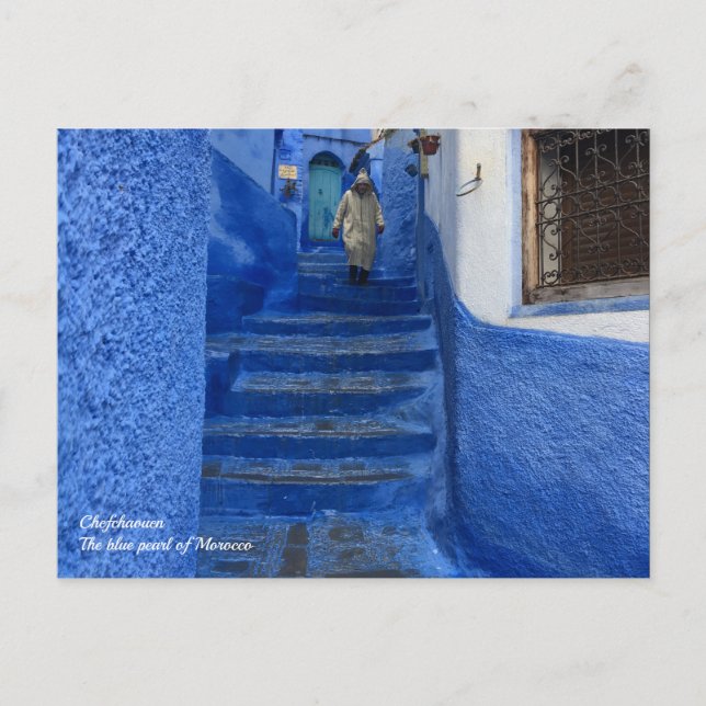 Chefchaouen - die blaue Stadt Marokkos Postkarte (Vorderseite)